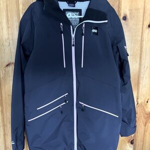 Picture organic  Snowboard ski Haakon Jacket Women's Sz XL DARK BLUE & PINK EUC